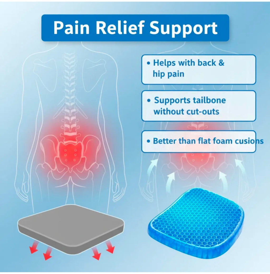 219 Cushion Seat Flex Pillow Gel Orthopedic Seat Cushion Pad (Egg Sitter)