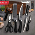 Premium Stainless Steel Knife Set With Chef Peeler And Scissor (6 Pieces)