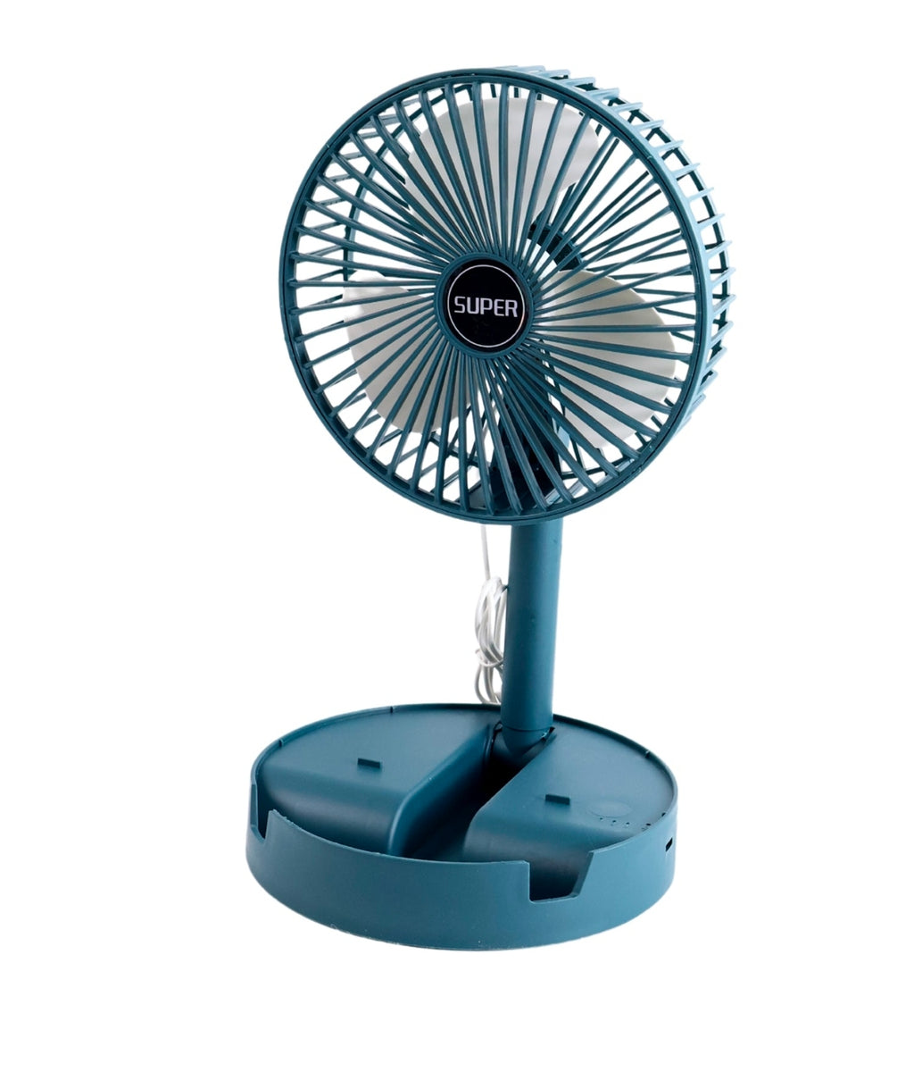 Table Fan High Speed – 2100 RPM Powerful rechargeable fan With 3 Speed Airflow | Noiseless portable fan for home,office,Kitchen| 1800 mAh charging battery fan for Desk