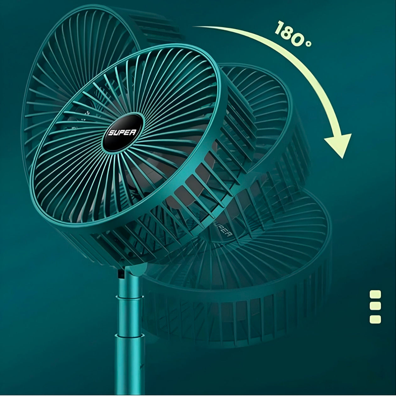 Table Fan High Speed – 2100 RPM Powerful rechargeable fan With 3 Speed Airflow | Noiseless portable fan for home,office,Kitchen| 1800 mAh charging battery fan for Desk